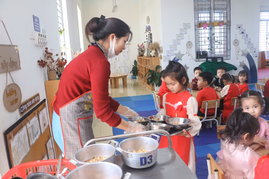 Chất lượng chăm nuôi, giáo dục trẻ của trường ngày càng đi lên nhờ cơ sở vật chất, trang thiết bị được đầu tư đồng bộ, hiện đại.