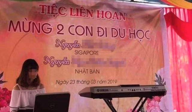Tranh cãi buổi tiệc liên hoan mừng con đi du học 