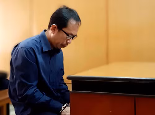 Bị cáo Luật tại tòa. Ảnh: Hải Duyên. Bị cáo Luật tại tòa. Ảnh: Hải Duyên.
