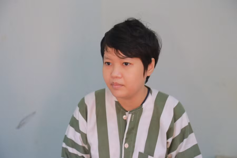 Nghi can Phạm Thị Thiên Hà, người được xác định là trưởng nhóm Công bố hình ảnh 4 nữ nghi can giết người, đổ bê tông ở Bình Dương