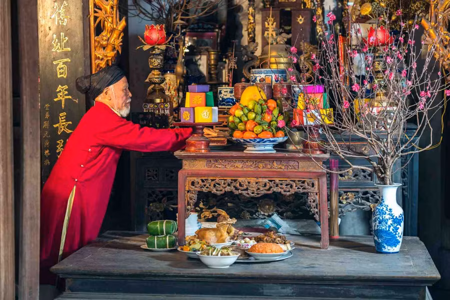 Mâm cúng giao thừa chuẩn nhất đón lộc năm Nhâm Dần 2022 ảnh 1