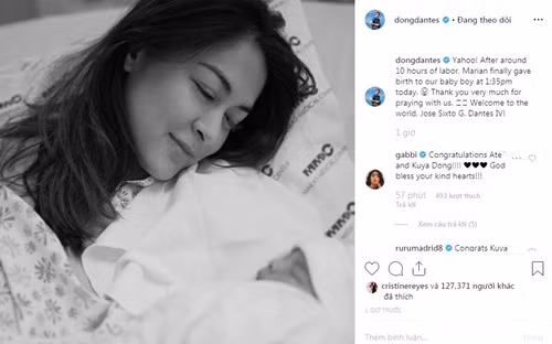 "Mỹ nhân đẹp nhất Philippines" sinh con thứ hai