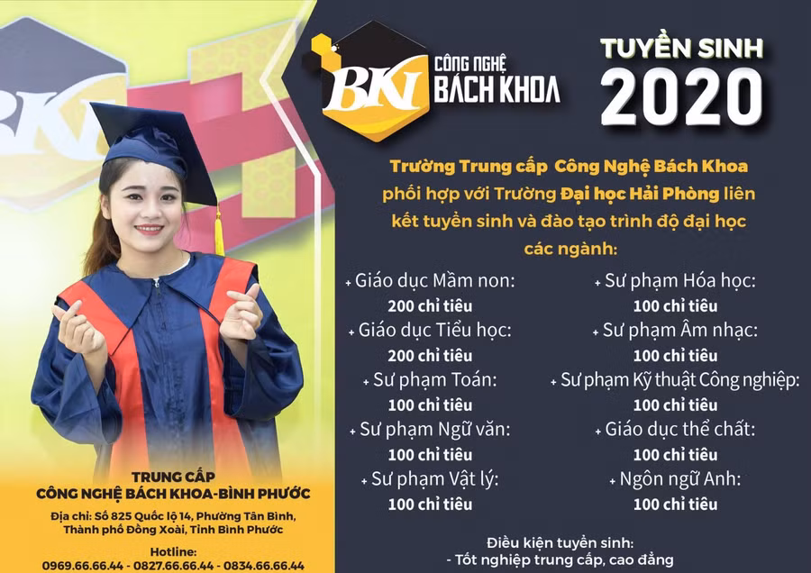 Trường Trung cấp Công nghệ Bách khoa được liên kết đào tạo trình độ ĐH ảnh 1