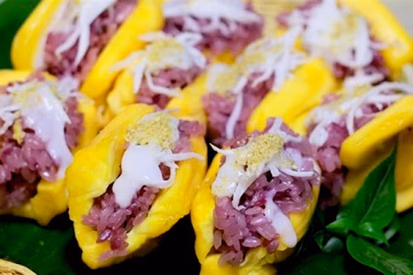 Cách nấu xôi mít sắc màu thơm nhức mũi&nbsp; ảnh 3