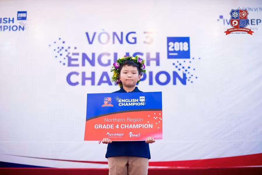 Dương Đăng Khoa - Quán quân toàn quốc English Champion 2018 Khối 4 (HS Trường Phổ thông Quốc tế Newton, Hà Nội)
