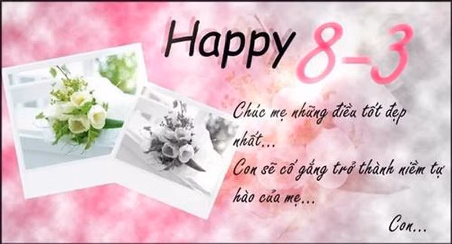 Lời chúc 8/3 ngọt ngào, ý nghĩa “đốn tim” phái đẹp ảnh 1