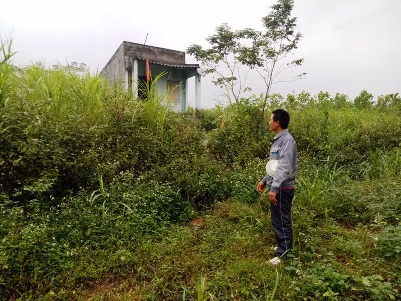 Theo người dân cho biết, có nhiều ngôi nhà chỉ xây dựng lên như thế rồi để không.