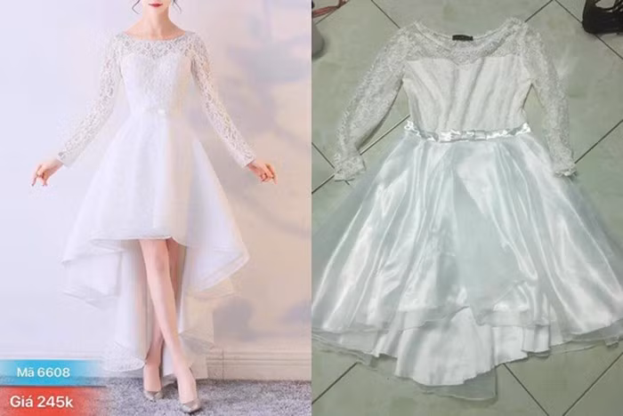 Đặt váy cưới qua mạng, cô dâu nhận ngay cái kết quá "cay"