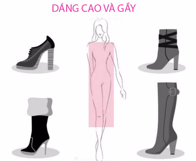 Chọn bốt không lộ nhược điểm cho 7 dáng người