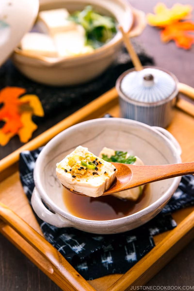 Đậu phụ nóng (Yudofu). (Ảnh: ITN) Đậu phụ nóng (Yudofu). (Ảnh: ITN)
