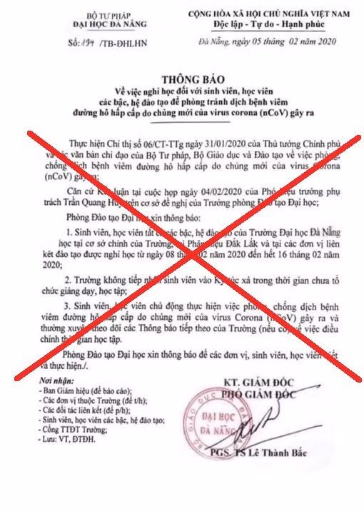 Văn bản giả mạo thông tin sinh viên được nghỉ học với rất nhiều điểm bất hợp lí. Văn bản giả mạo thông tin sinh viên được nghỉ học với rất nhiều điểm bất hợp lí.