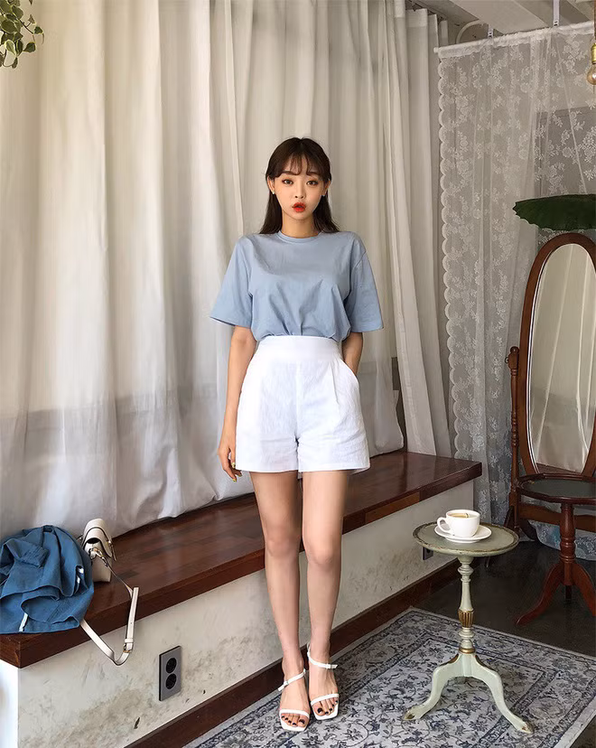 5 cách diện quần short vải cho các nàng lung linh, tỏa sáng ảnh 1