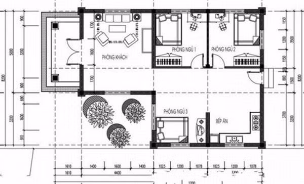 15 mẫu nhà cấp 4 dưới 100 triệu vạn người mê dành cho 4 người ở thoải mái - Ảnh 4.