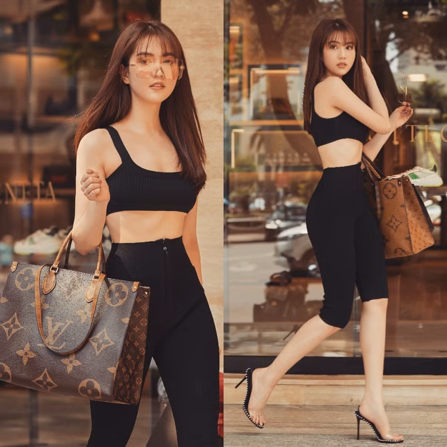 ngoc trinh - tra ngoc hang dung hang phong cach goi cam, ai dep hon? hinh anh 7