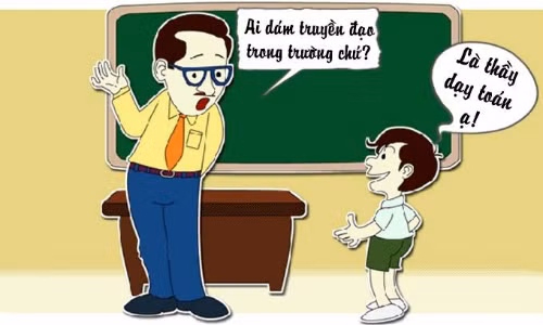 Học trò khổ vì thầy giáo truyền đạo