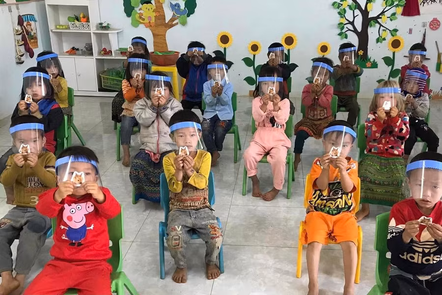 Một buổi học của trẻ mầm non ở Sơn La (Ảnh tư liệu)