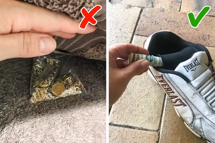Cứ giấu đồ quý giá tại 10 nơi trộm khóc thét cũng không tìm ra được