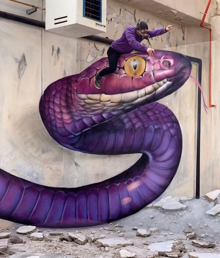 Thót tim cảnh giả như thật ảnh 1 20 Fantastic Murals That’ll Stop You in Your Tracks