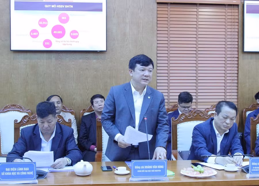 PGS.TS Hoàng Văn Hùng, Giám đốc Đại học Thái Nguyên.