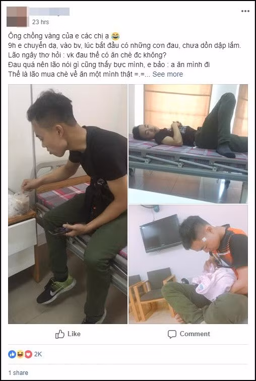 Cười rụng tim chuyện chồng vụng đưa vợ đi đẻ: Vợ đau lắm không? Hay thôi về đi, không đẻ nữa - Ảnh 1. Cười rụng tim chuyện chồng vụng đưa vợ đi đẻ: Vợ đau lắm không? Hay thôi về đi, không đẻ nữa - Ảnh 1.