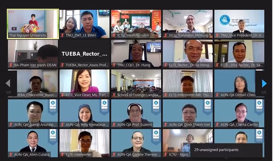 Các chương trình được đánh giá bằng hình thức trực tuyến