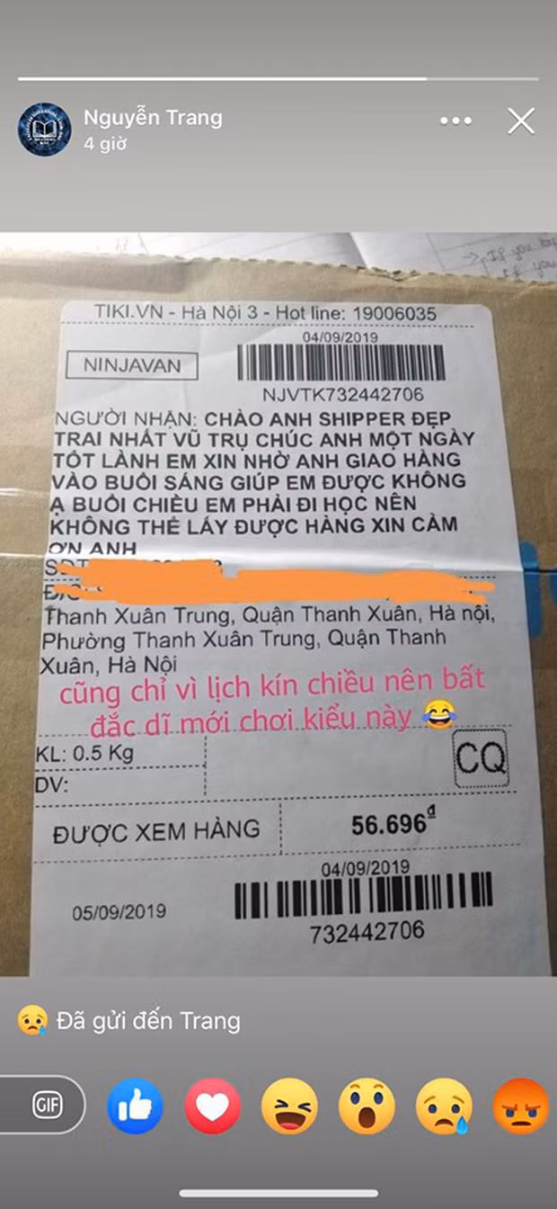 Chia sẻ của Nguyễn Trang.