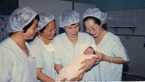 Lưu Tuyết Trân lúc vừa sinh ra.
