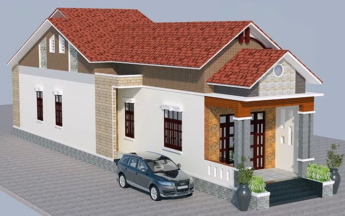 Những mẫu nhà ống cấp 4 hiện đại, giá rẻ ai cũng muốn xây ảnh 6 nhung mau nha ong cap 4 gia re ai cung muon xay - 7