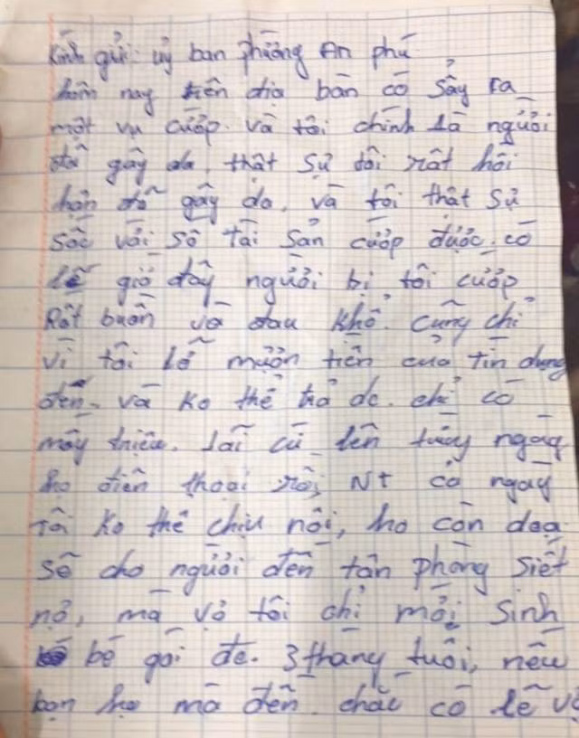 Bình Dương: Tên cướp trả 100 triệu cho nạn nhân ngày cận Tết vì sợ không thể đối mặt với con gái 3 tháng tuổi - Ảnh 2.