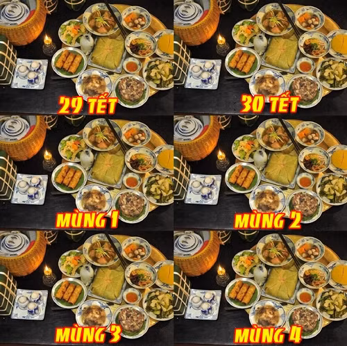 Ám ảnh mâm cỗ ngày Tết.