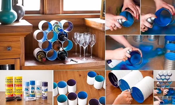 Tự “chế” giá để rượu, tưởng khó mà dễ ảnh 9 Tự “chế” giá để rượu, tưởng khó mà dễ ảnh 9