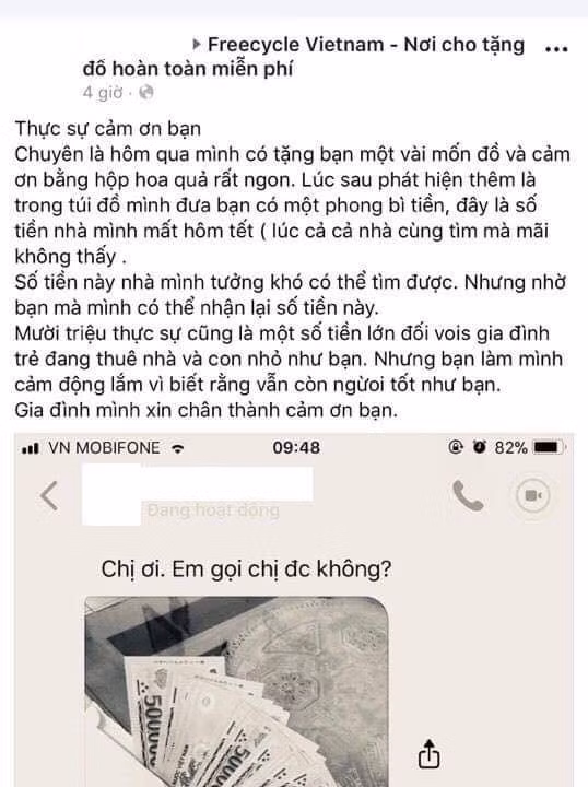 Nữ giáo viên trả lại 10 triệu đồng trong túi quần áo cũ được tặng - Ảnh 3. Nữ giáo viên trả lại 10 triệu đồng trong túi quần áo cũ được tặng - Ảnh 3.