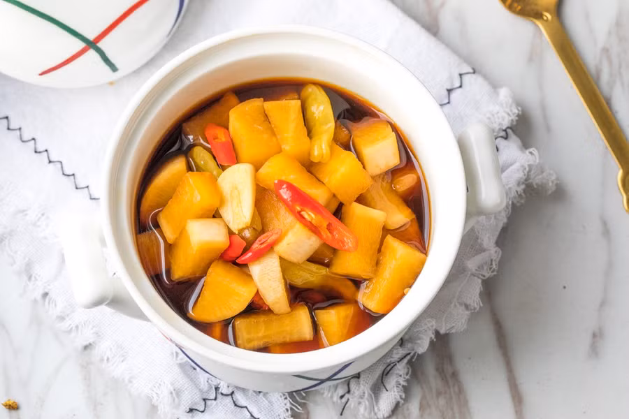 Mùa đông nhà tôi luôn có món củ cải ngâm làm món ăn kèm, chua giòn ngon hết nấc - Ảnh 5. Mùa đông nhà tôi luôn có món củ cải ngâm làm món ăn kèm, chua giòn ngon hết nấc - Ảnh 5.