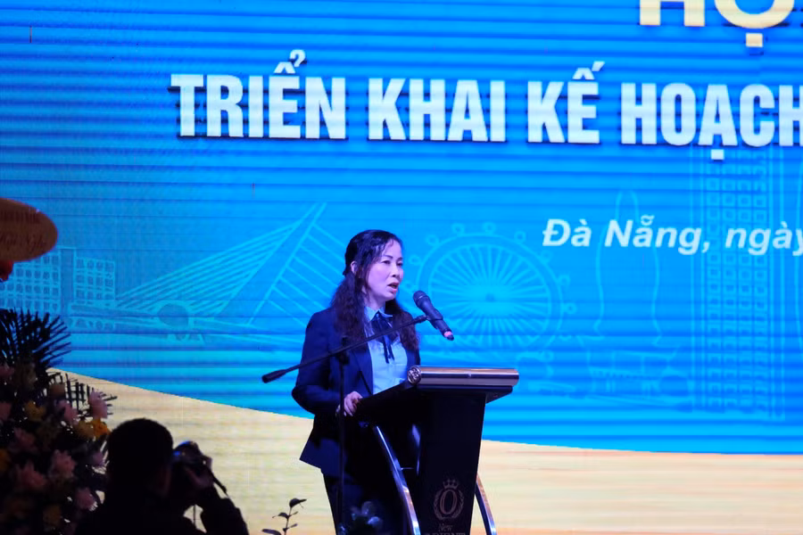 Bà Trương Thị Hồng Hạnh – Giám đốc Sở Du lịch TP Đà Nẵng phát biểu tại hội nghị.