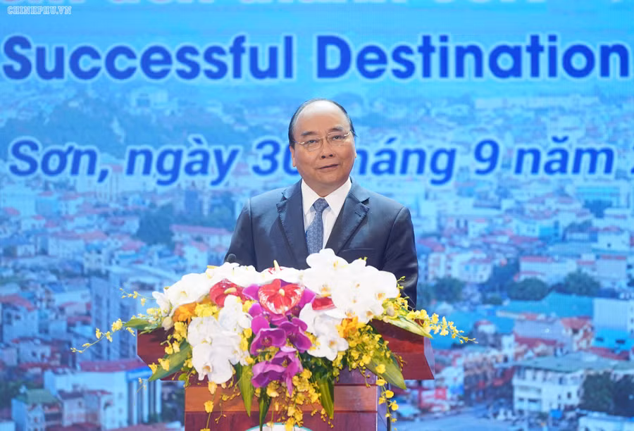 Thủ tướng Nguyễn Xuân Phúc phát biểu tại Hội nghị