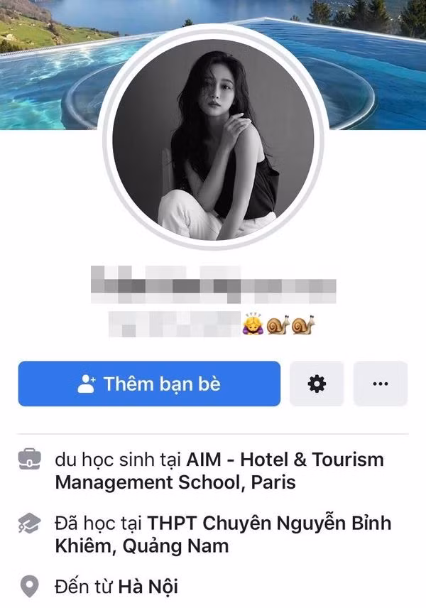 Trang cá nhân của cô gái này.