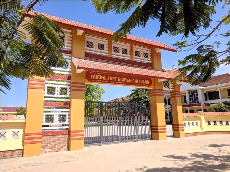 Trường THPT Nguyễn Chí Thanh. Ảnh: TG