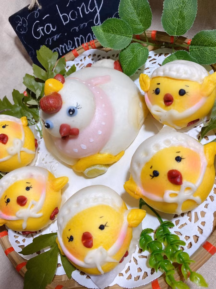 Tết Hàn Thực của các bạn mẫu giáo. Ảnh: Nguyễn Hà.