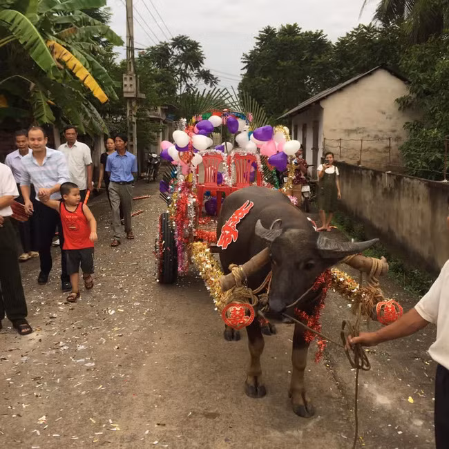 Cứ tưởng nhà "hoàn cảnh" phải rước dâu bằng xe đạp, người cùng làng tiết lộ bí mật về gia thế chú rể khiến ai nấy bất ngờ - Ảnh 7.
