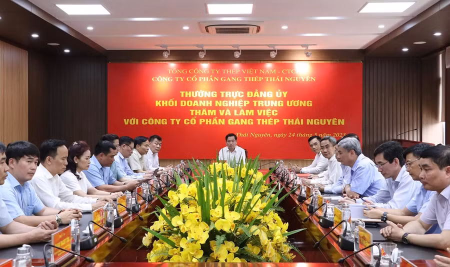 Tập trung tháo gỡ khó khăn cho Gang Thép Thái Nguyên.