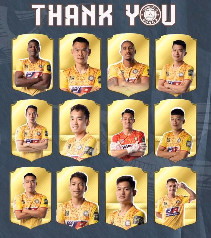 12 cầu thủ chia tay CLB Thanh Hóa.