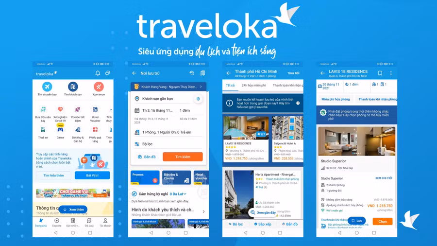 Thiết kế giao diện thân thiện trên Traveloka