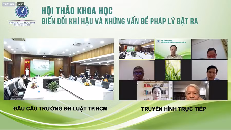 Hội thảo diễn ra dưới hình thức trực tiếp và trực tuyến