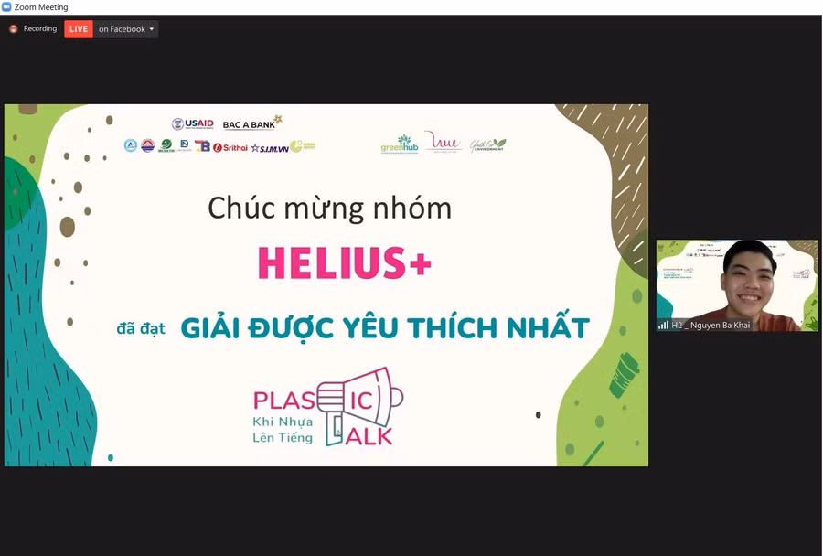Trao giải cuộc thi “Khi nhựa lên tiếng” và Tọa đàm “Thanh niên với giảm thiểu rác thải nhựa” ảnh 2