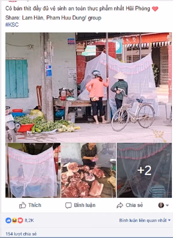 Lạ lùng cảnh căng màn bán thịt ảnh 1