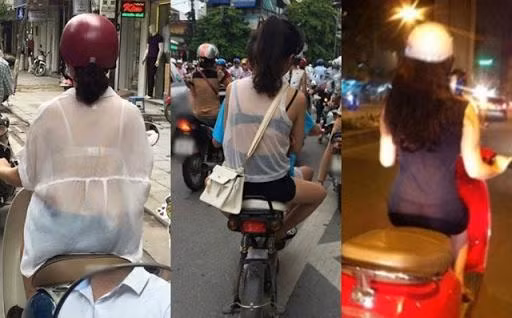 Phát hoảng thời trang ra đường của chị em ngày nắng nóng ảnh 1 Nóng đến phát hoảng, thời trang ra đường của hội chị em những ngày này gây... hoảng” chẳng kém-2