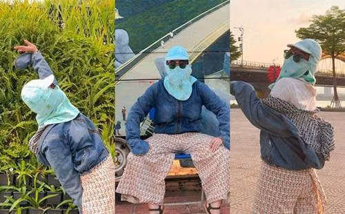 Phát hoảng thời trang ra đường của chị em ngày nắng nóng ảnh 4 Nóng đến phát hoảng, thời trang ra đường của hội chị em những ngày này gây... hoảng” chẳng kém-5