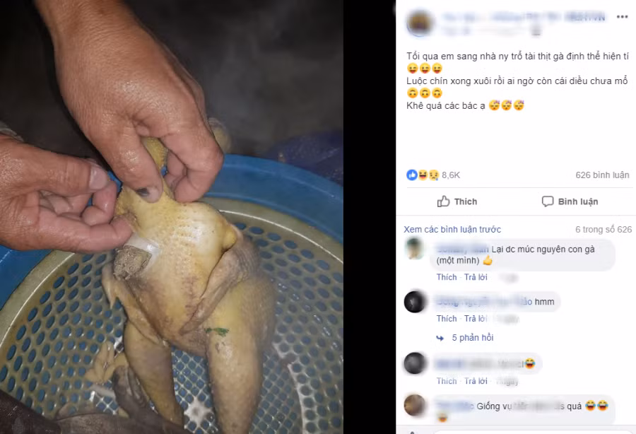 Tình huống dở khóc dở cười của chàng trai.