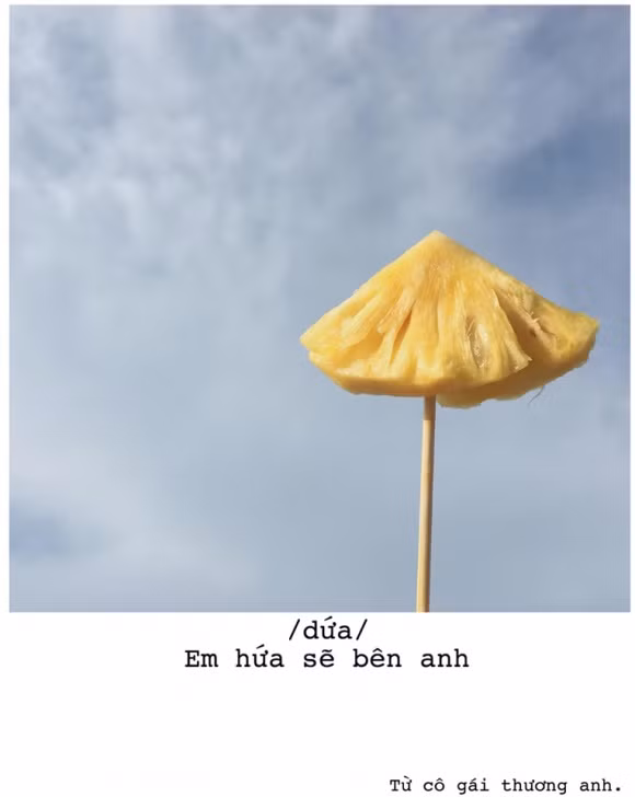 thả thính, trào lưu thả thính bằng trái cây, trào lưu thả thính