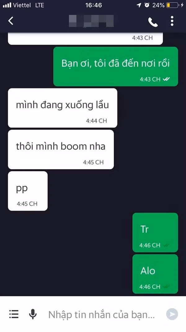 Gái xinh bị “ném đá” đến khóa tài khoản vì bùng 20 ly trà sữa còn thách thức: "Mình bom nha" ảnh 3 Cô gái thản nhiên nhắn tin bom 20 cốc trà sữa.
